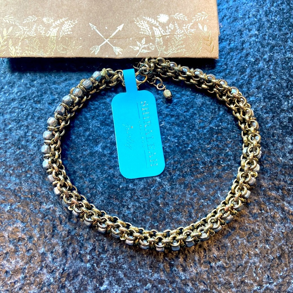 Shiraleah Camilla NWT ankle bracelet beaded gold